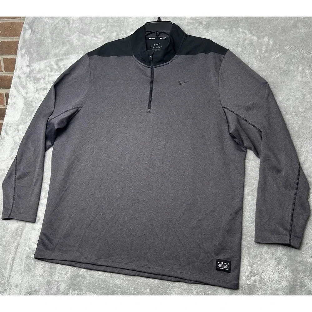 Nike Golf Men's Athleisure Top Dri-Fit Performance Long Sleeve Pullover Size XXL